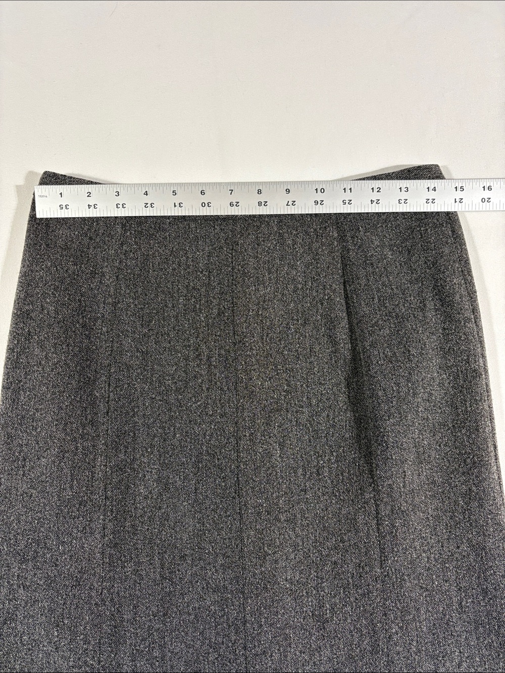 Jones Wear Gray A-Line Flared Midi Skirt - Picture 10 of 14